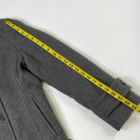 NEW Lands’ End Women’s Gray Wool Blend Pea Coat Size 6P Double Breasted preppy - Picture 17 of 17